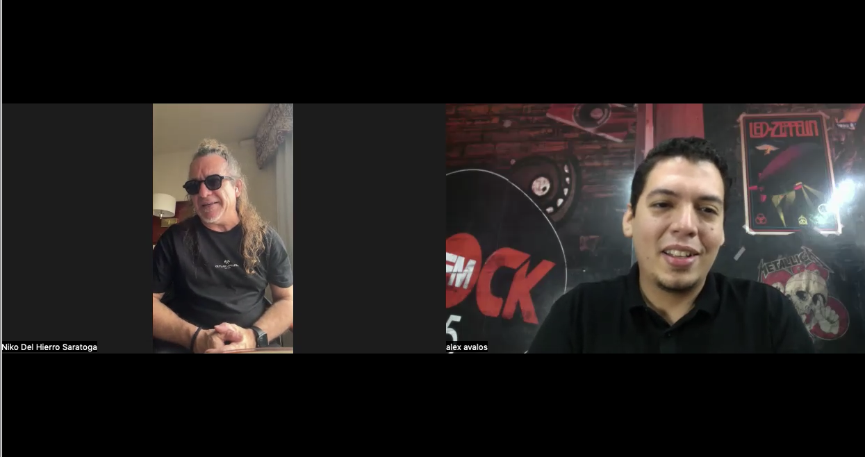 Foto: Entrevista con Niko del Hierro, miembro fundador de la banda Saratoga. Entrevista de La Rock FM