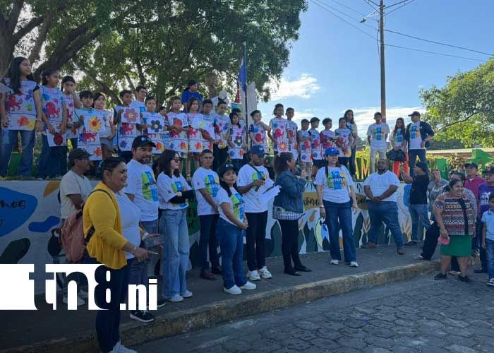 Foto: Muralismo infantil comunitario en Managua / TN8