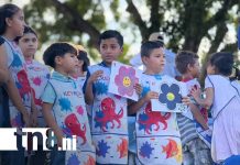 Foto: Muralismo infantil comunitario en Managua / TN8