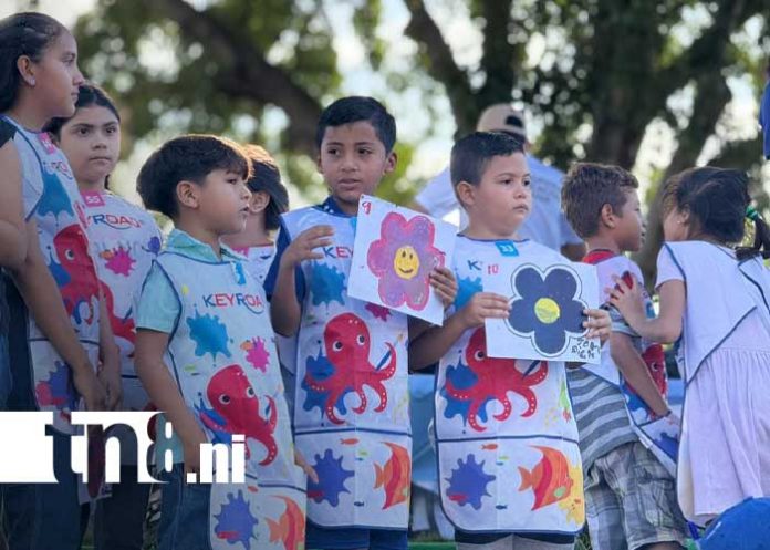 Foto: Muralismo infantil comunitario en Managua / TN8