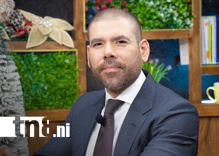 Foto: Laureano Ortega Murillo, asesor presidencial, en Estudio TN8 sobre el tema de relaciones Nicaragua y China 