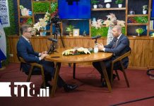 Foto: Laureano Ortega Murillo, asesor presidencial, en Estudio TN8 sobre el tema de relaciones Nicaragua y China
