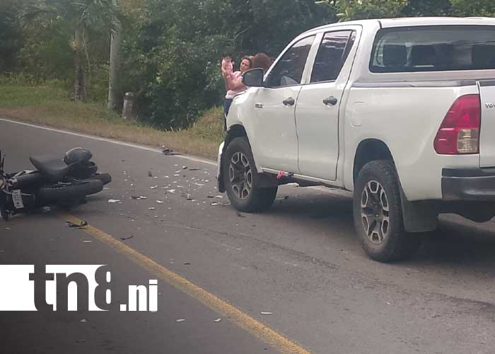 Foto: Accidente de tránsito en carretera de Boaco / TN8