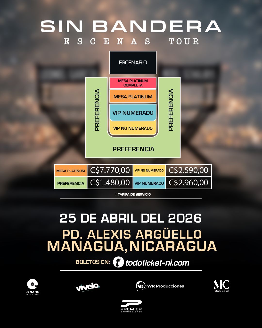 Foto: Sin Bandera anuncia inicio de venta de boletos para su concierto en Managua, Nicaragua / Cortesía