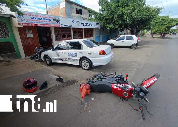 Foto: Accidente de tránsito en Managua / TN8
