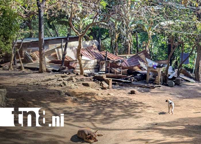 Foto: Incendio en una vivienda de Jocote Dulce / TN8