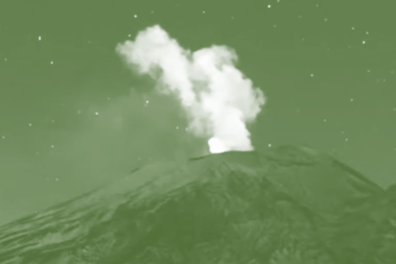 Foto: Extraño avistamiento en el Popocatépetl genera debate en redes sociales/ Cortesía 