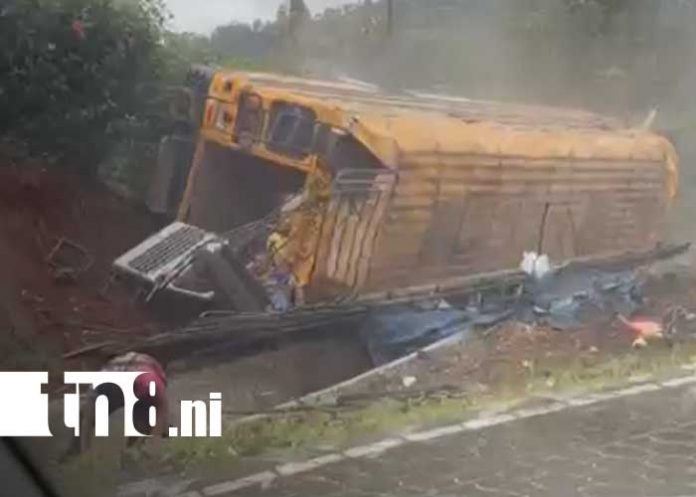 Foto: Accidente de tránsito en El Cuá, Jinotega / TN8 Foto: Accidente de tránsito en El Cuá, Jinotega / TN8
