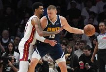 Nikola Jokic de Nuggets sufre hiperextensión en rodilla izquierda nuggets, denver, jokic, nikola,