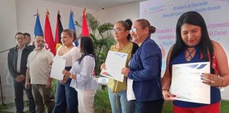 Foto: Liderazgo con delegados educativos de Nicaragua / TN8
