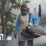 Foto: Fumigación y abatización en San Judas, Managua / TN8