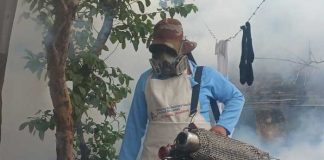 Foto: Fumigación y abatización en San Judas, Managua / TN8