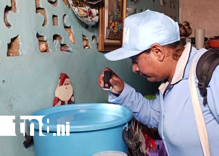 Foto: Fumigación y abatización en San Judas, Managua / TN8
