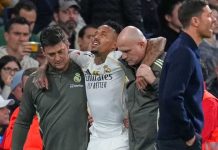 Eder Militao se perderá varios meses debido a lesión en la pierna izquierda eder militao, defensa, real madrid, laliga, celta