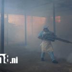 Foto: Fumigación y abatización en barrios de Managua / TN8