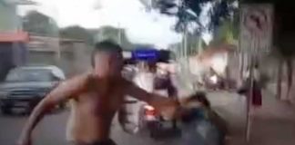 Foto: Pleito entre taxista y caponera en San Judas, Managua / TN8