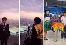 Joven de 15 años conquista TikTok narrando la final continental desde un cerro Foto: Así un chico de 15 años narró la final continental /Cortesía