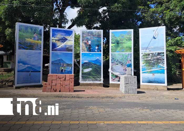 Foto: Construcción de nueva avenida en Altagracia, Isla de Ometepe / TN8