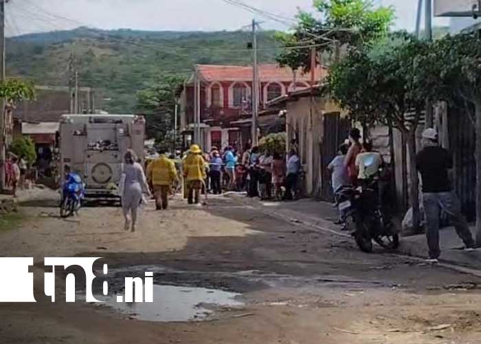 Foto: Fuerte incendio en una vivienda de Estelí / TN8