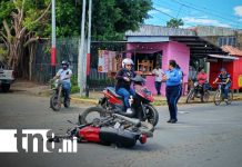 Foto: Accidente con motorizados en Rivas / TN8