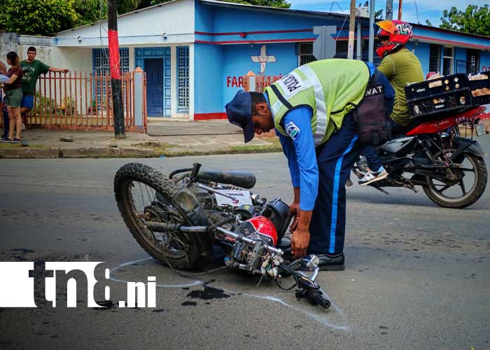 Foto: Accidente con motorizados en Rivas / TN8