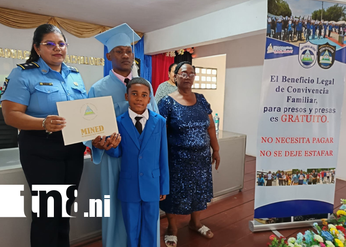 Foto: Privados de libertad se gradúan como bachilleres en Bluefields /TN8