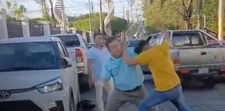 Foto: Se agarraron golpes en una calle de Managua / TN8