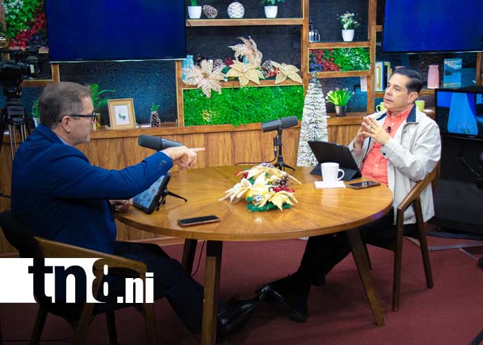 Foto: Entrevista en Estudio TN8 a Wálmaro Gutiérrez, diputado, por el Presupuesto General de la República de Nicaragua / TN8