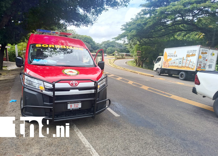 Foto: Accidente en Chontales deja a motociclista con diversas lesiones /TN8
