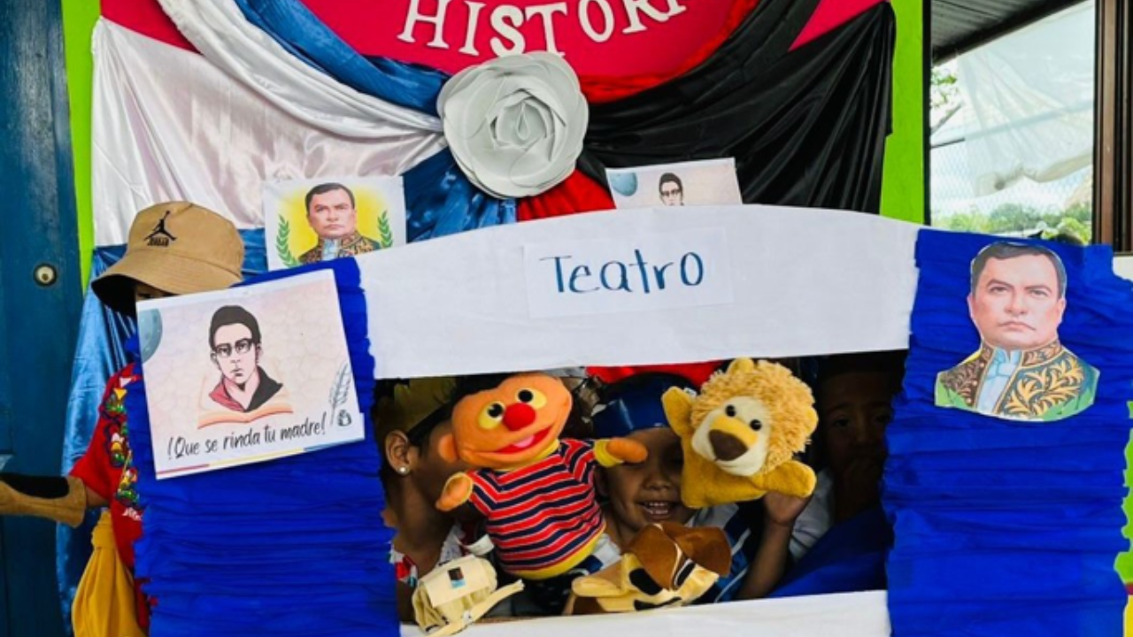 Foto: Darío conecta a la niñez con la cultura/Cortesía