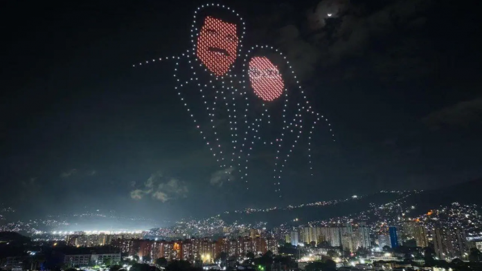 Foto:Drones y unidad nacional por la liberación de Maduro y Cilia Flores/Cortesía