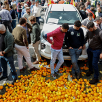 FOTO: Tractores y agricultores paralizan España en defensa del sector agrario/CORTESÍA
