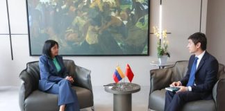Foto: Delcy Rodríguez destaca firme postura de China sobre soberanía de Venezuela/Cortesía
