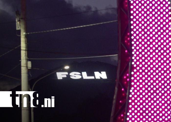 Foto: ENATREL ilumina Managua con el encendido del Árbol de la Vida y letras del FSLN/TN8