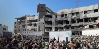 Foto: Graduación histórica en Gaza /cortesía