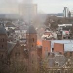 Explosión provoca gran incendio Utrecht, Países Bajos Foto: Explosión en Utrecht, Países Bajos /cortesía
