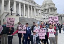 Protestas en Estados Unidos piden fin a las acciones militares contra Venezuela Foto: Movimiento antibélico presiona a Estados Unidos /cortesía