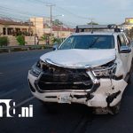 Aparatoso Accidente en kilómetro 8.6 carretera a Masaya Foto: Accidente en carretera a Masaya por no guardar distancia/TN8