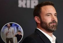 Foto: Ben Affleck sobre sus hijos /cortesía