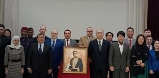 Foto: Nicaragua rinde homenaje a Rubén Darío en Pyongyang/ Cortesía