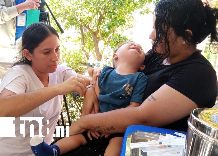 Foto: Niños de Ciudad Sandino protegidos contra fiebre amarilla /TN8