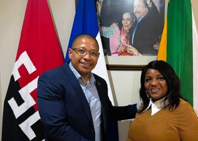 Foto: Misión diplomática de Nicaragua en Sudáfrica recibe a representante del ANC / Cortesía