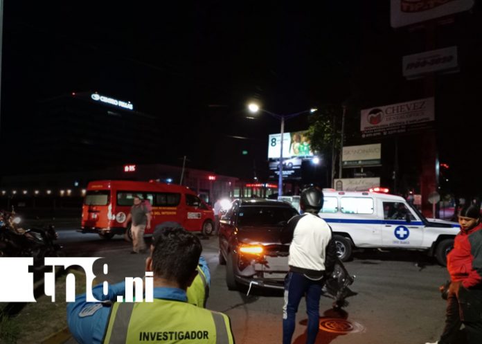 1 Foto: Tres accidentes de tránsito dejan varios lesionados en Tipitapa y Managua/TN8