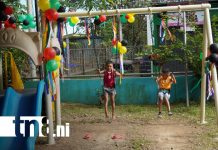 Foto: Niñez de Siuna disfruta de renovado parque con juegos y actividades recreativas/TN8