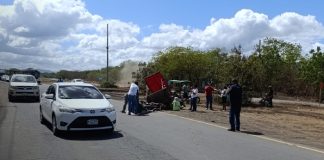 Foto: Giro indebido deja tres personas lesionadas en Sabana Grande / Cortesía