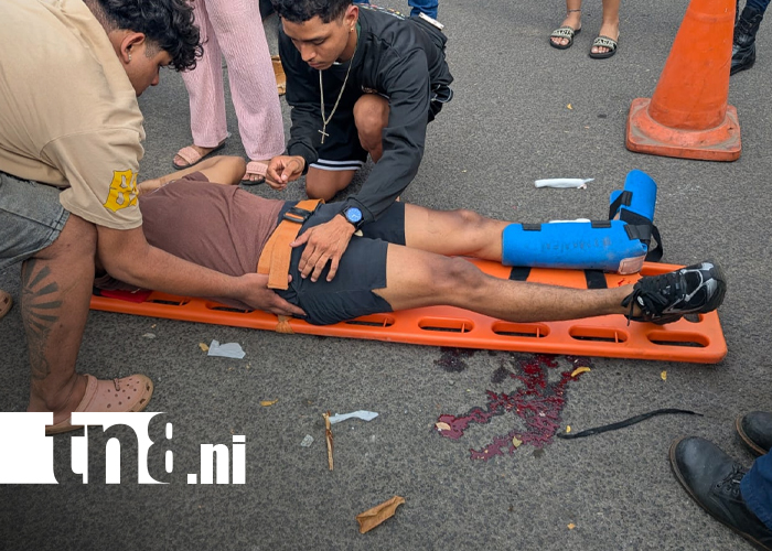 Foto: Impactante accidente en Rubenia: motociclista gravemente herido/TN8