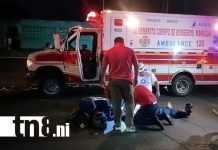 Foto: Accidente deja dos lesionados en sector Jonathan González, Managua/TN8