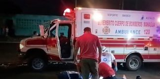 Foto: Accidente deja dos lesionados en sector Jonathan González, Managua/TN8