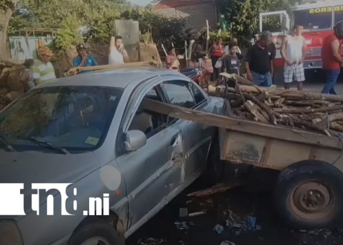 Foto: Caballo descontrolado provoca fuerte accidente en Belén, Rivas/TN8