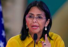 Foto: "Exigimos prueba de vida del presidente Maduro y de la primera dama"; Delcy Rodríguez/Cortesía